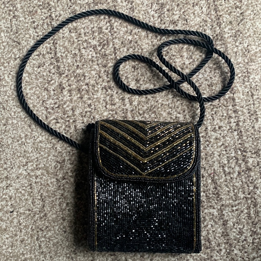 Vintage Hand Beaded Handbag